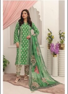 Bright Sunshine Yellow Floral 3-Piece Lawn Suit