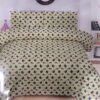ChenOne By Mani Double Bed Sheet Set Design 503 (Cream & Blue Micro Floral)
