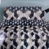 ChenOne By Mani Double Bed Sheet Set Design 504 (Tropical Leaves)