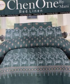 ChenOne By Mani Double Bed Sheet Set Design 512 (Teal Botanical)