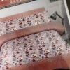 ChenOne By Mani Double Bed Sheet Set Design 524 (Mauve Floral)
