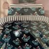 ChenOne By Mani Double Bed Sheet Set Design 525 (Midnight Floral)