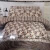 ChenOne By Mani Double Bed Sheet Set Design 528 (Classic Beige Floral)