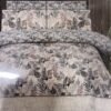ChenOne By Mani Double Bed Sheet Set Design 529 (Textured Leaf Collage)