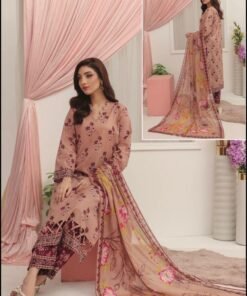 Dusty Rose & Plum Cutwork 3-Piece Cambric Suit