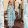 Emerald Green & Ivory Tulip Printed 3-Piece Lawn Suit