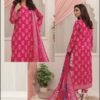 Emerald Green Tulip Printed 3-Piece Lawn Suit