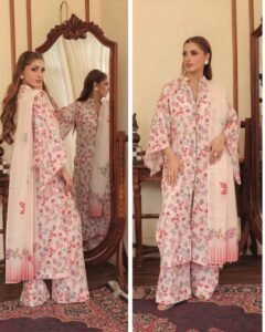 Pastel Pink & Floral Blossom 3-Piece Suit