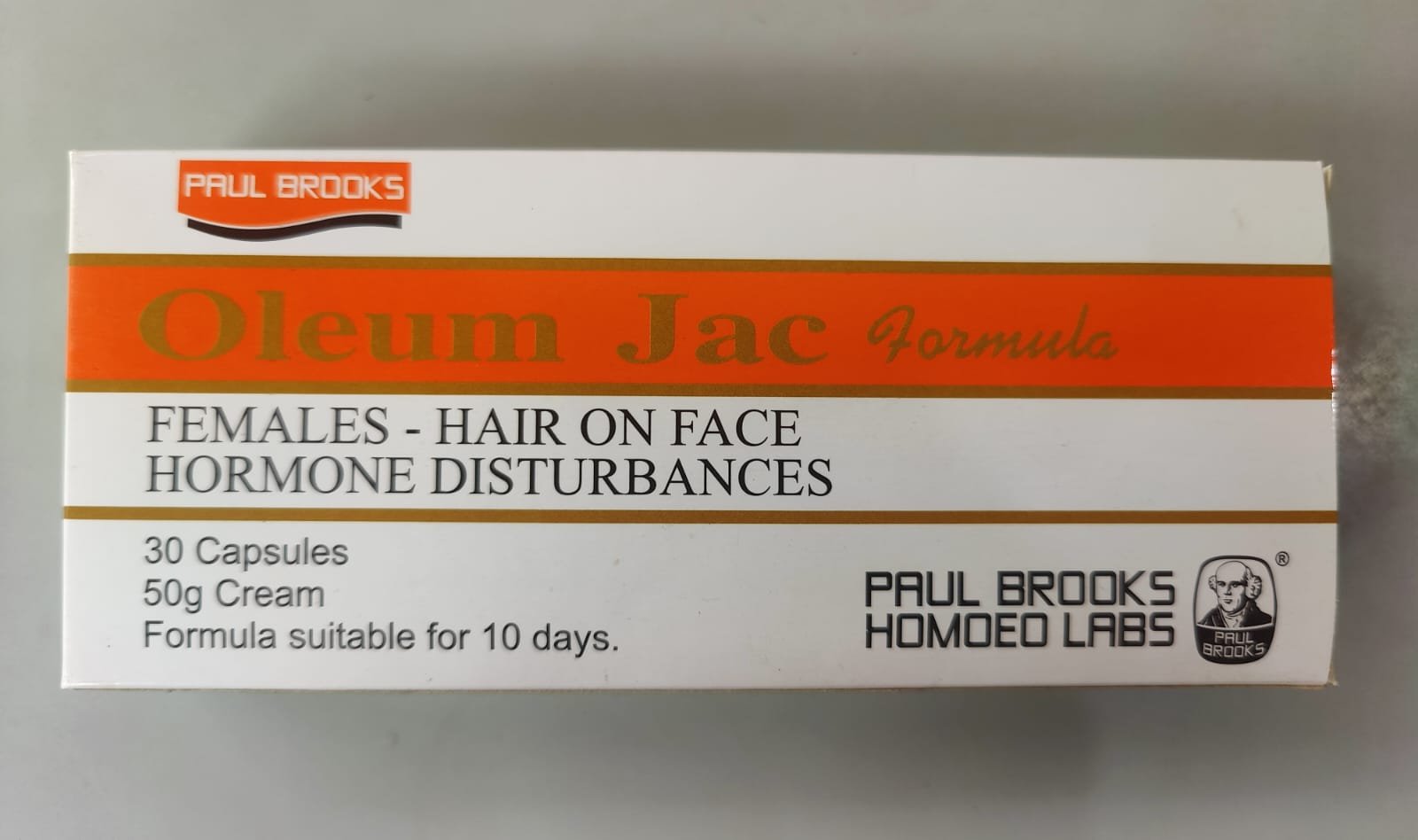 Paul Brooks Oleum Jac Formula (Females - Hair on Face & Hormone Disturbances)
