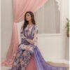 Soft Powder Pink & Teal Printed 3-Piece Lawn Suit