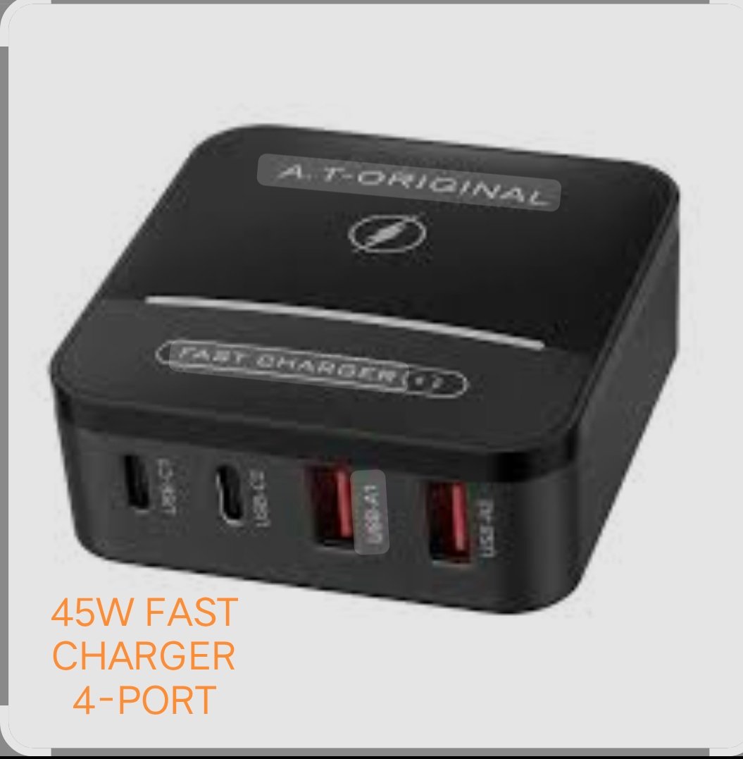 A.T-Original 45W 4-Port Fast Desktop Charger