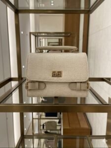 Blush Pink Synthetic Leather Satchel Bag