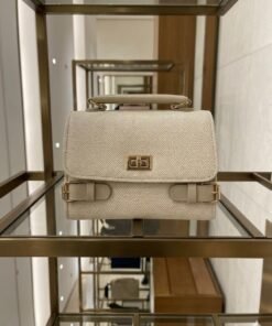 Blush Pink Synthetic Leather Satchel Bag