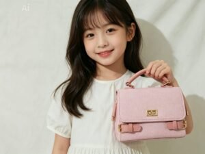 Emerald Green Synthetic Leather Satchel Bag
