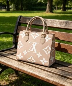 High Quality LV Monogram Leather Shoulder Bag - Blush Pink