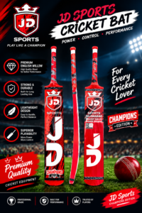 JD Sports Islamabad Champions Edition Tape Ball Cricket Bat