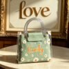 Mint Green 2-Piece Clear Daisy Handbag Set