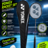 Yonex Professional Badminton Racket with Padded Bag