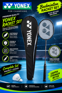 Yonex Professional Badminton Racket with Padded Bag