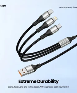 3-in-1 USB to MicroCiPhone 3.5A 1.2m A30 (2)