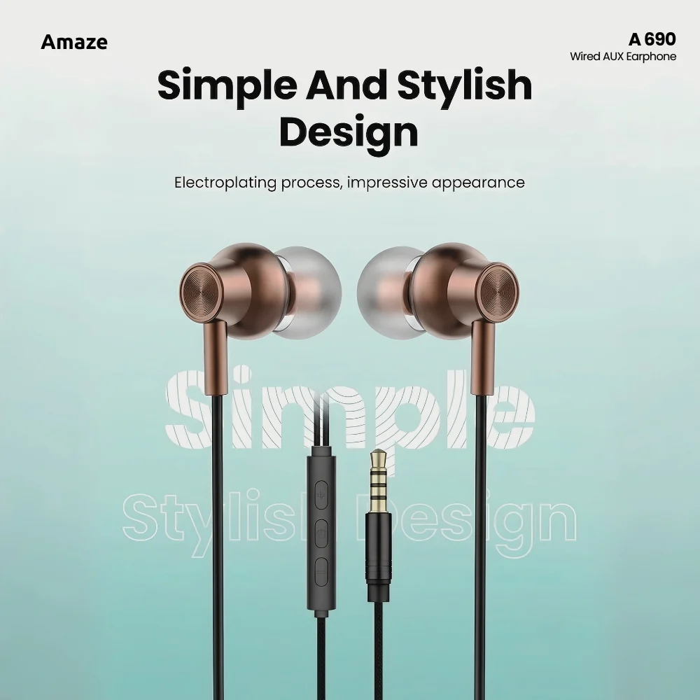 Amaze Wired AUX Earphone A690 (3)