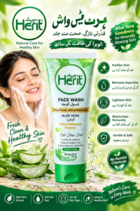 Herit Aloe Vera Face Wash 100ml