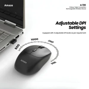 Probus Triple Connection Rechargeable Wireless Mouse A720 (1)