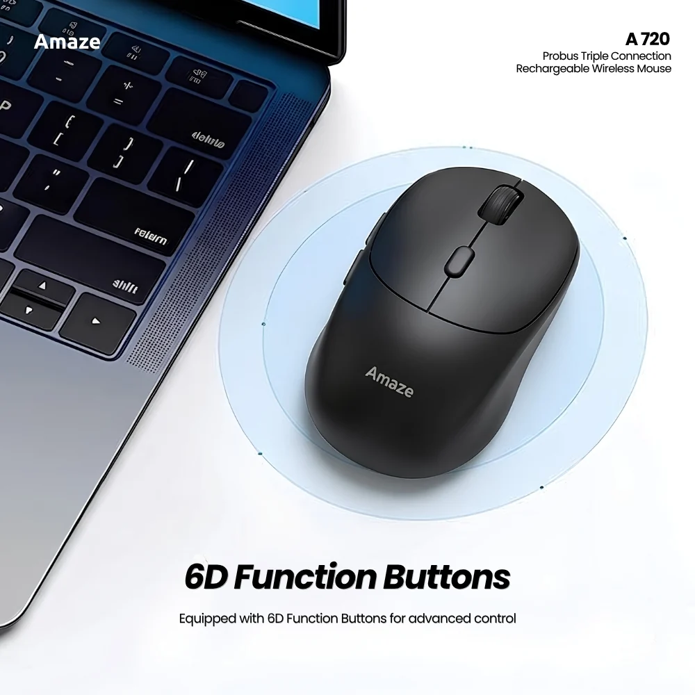 Probus Triple Connection Rechargeable Wireless Mouse A720 (3)