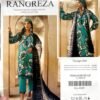 Rangreza Teal Floral Printed 3-Piece Suit Design #04